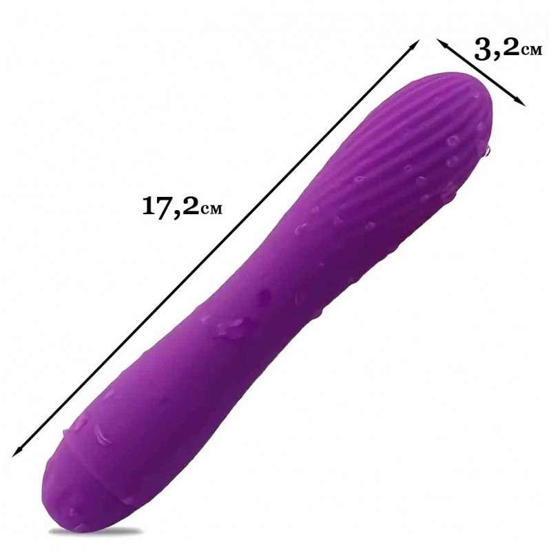 Фиолетовый силиконовый вибратор Tryst Vibe X10 на белом фоне