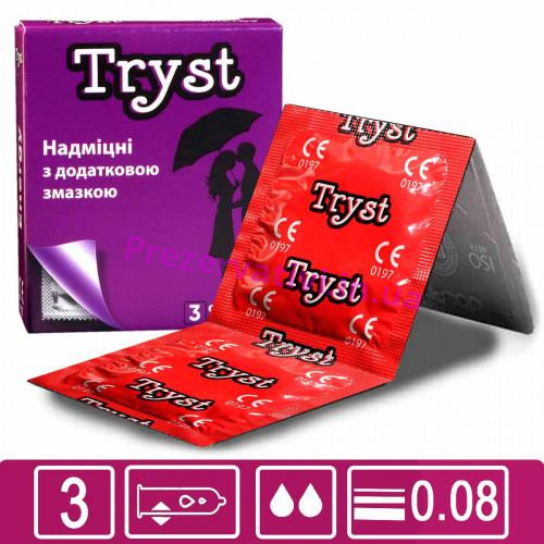 Презервативы TRYST Energy прочные 3шт - Фото№1