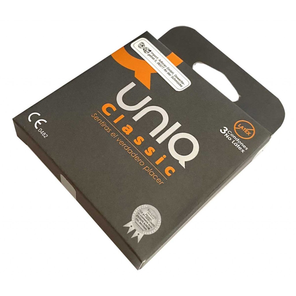 Безлатексные презервативы UNIQ classic 3шт⚡️Prezervativi.in.ua