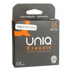 Безлатексные презервативы UNIQ classic 3шт