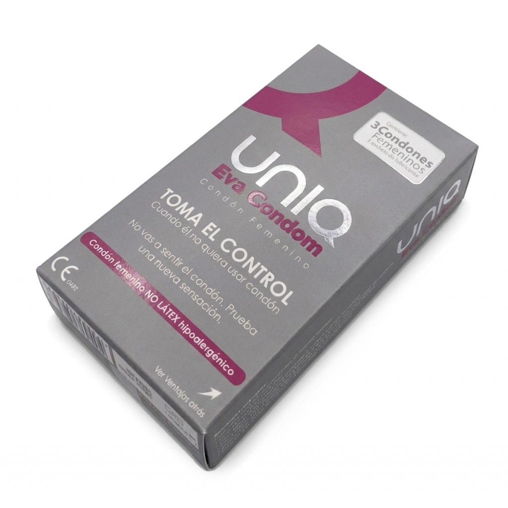 Жіночі презервативи-трусики UNIQ Eva condom 3шт⚡️Prezervativi.in.ua