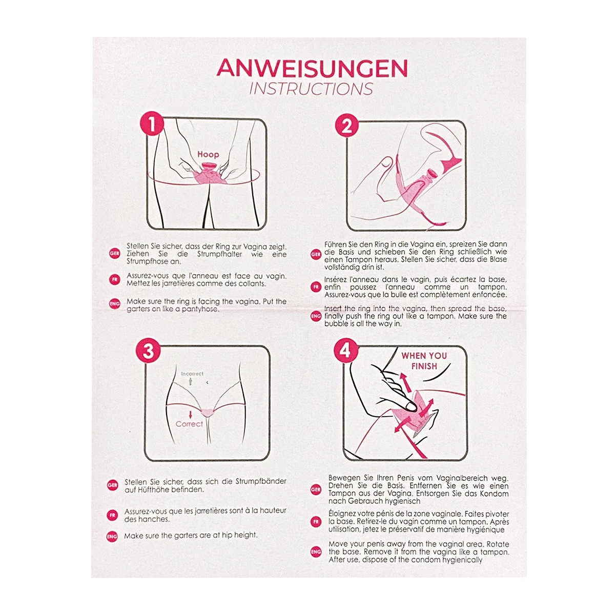 Женские презервативы-трусики UNIQ Sexy Hoop 1шт⚡️Prezervativi.in.ua