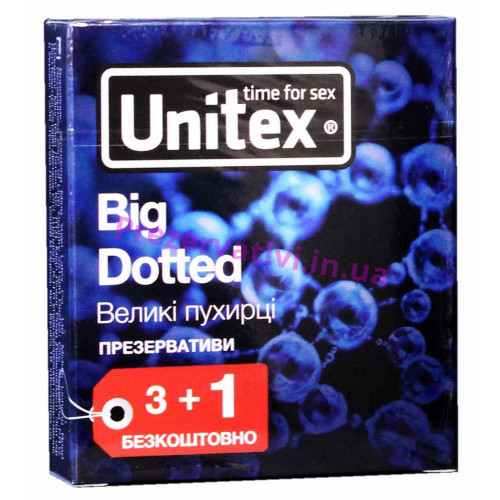 Презервативы Unіtex №4 Bіg Dotted Большие точки - Фото№1