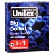 Блок презервативів Unіtex №48 Bіg Dotted Більші крапки