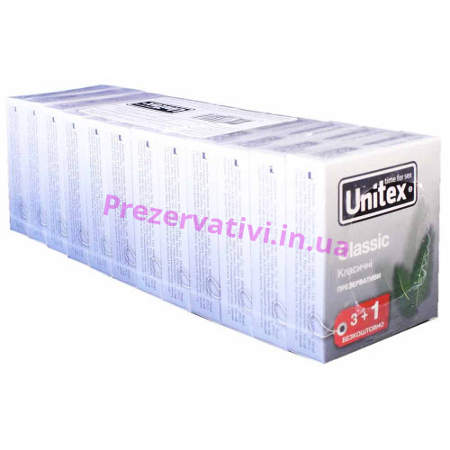 Блок презервативов Unіtex №48 Classіc Классические - Фото№1