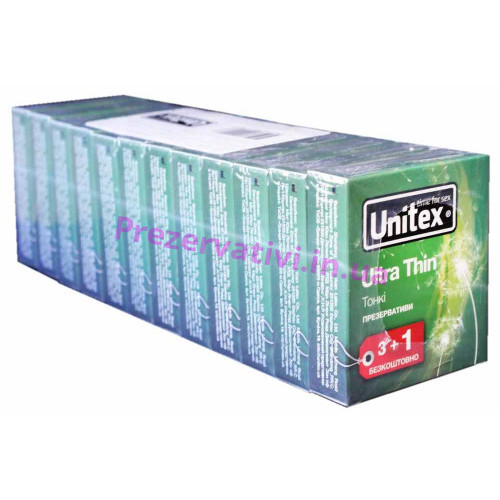 Блок презервативов Unіtex №48 Ultra Thіn Ультратонкие - Фото№1