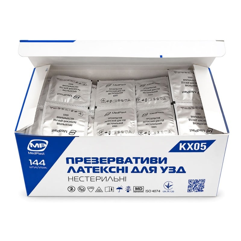 Презервативы для УЗИ MedPlast (210мм, 40мм) KX05 144шт