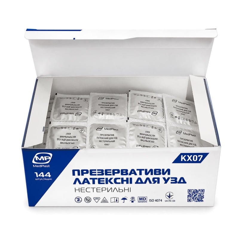 Презервативы для УЗИ MedPlast (195мм, 52мм) KX07 144шт