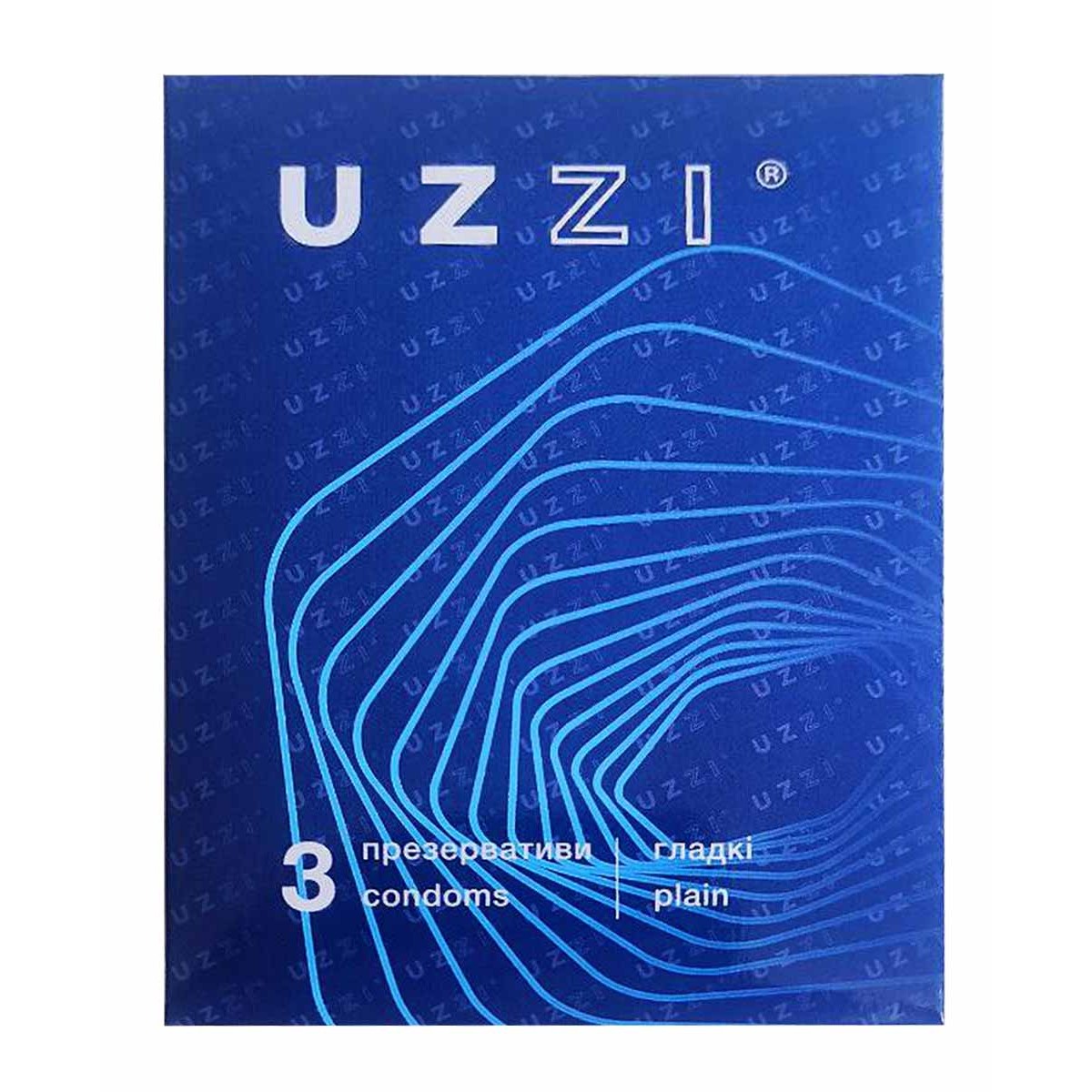 Блок презервативов UZZI гладкие 72шт (24 пачки по 3шт) КОНВЕРТ⚡️Prezervativi.in.ua