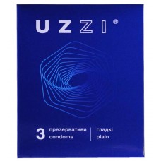 Презервативы UZZI гладкие 3шт, без аромата КОНВЕРТ