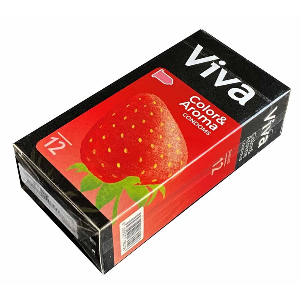 Презервативы Viva Цветные ароматизированные 12шт