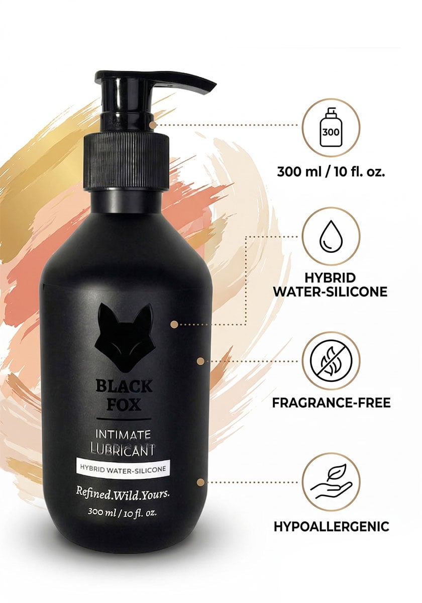 Интимный лубрикант Black Fox Hybrid 300 мл на водно-силиконовой основе - 3