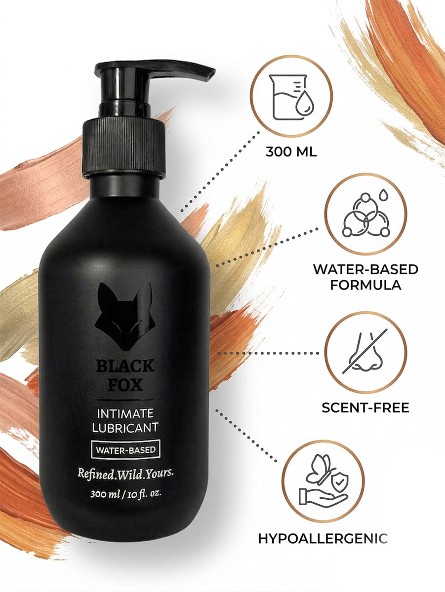 Интимный лубрикант Black Fox Premium 300 мл на водной основе без глицерина - 3
