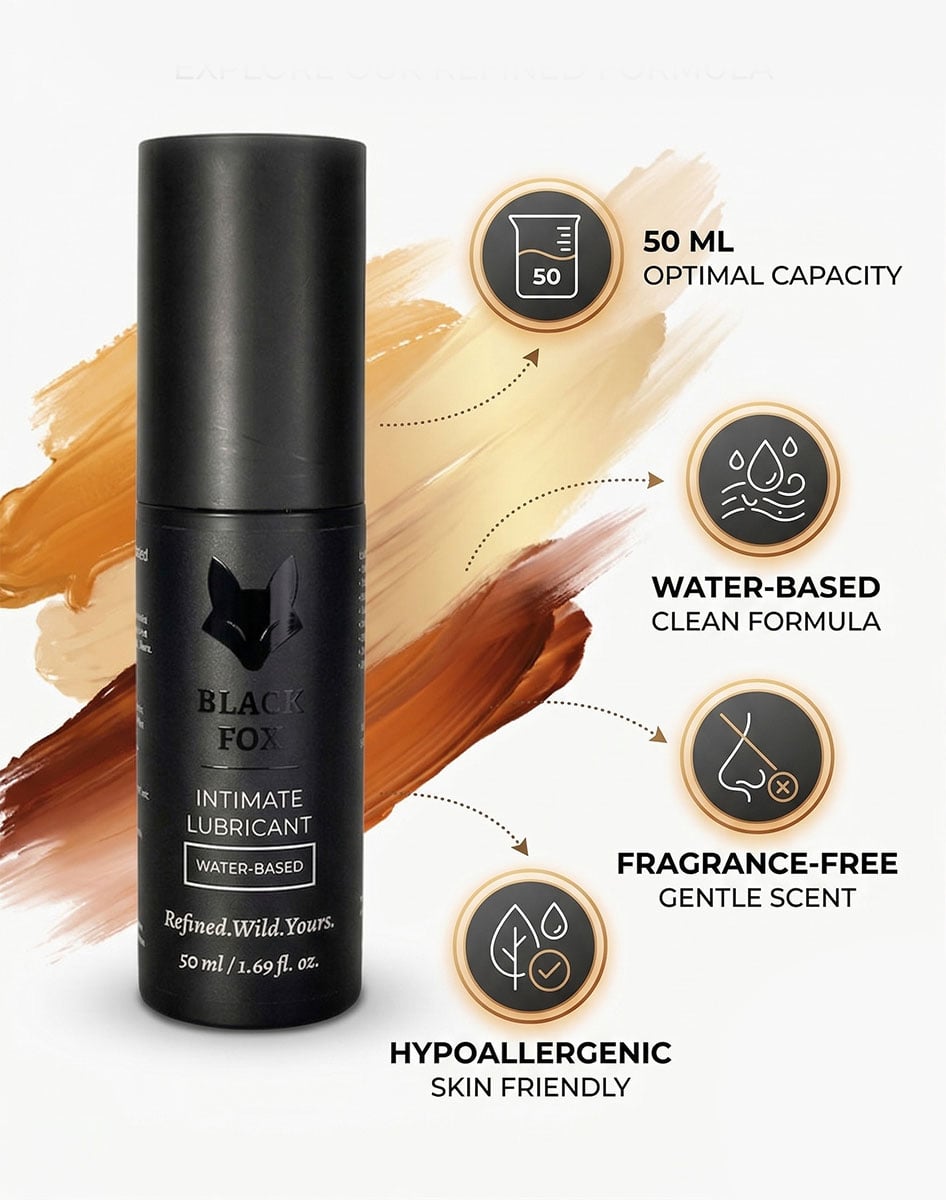 Интимный лубрикант Black Fox Premium 50 мл на водной основе без глицерина - 3