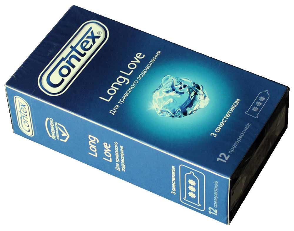 Синий картон Contex Long Love с серебристым текстом и числом 12 на передней стороне