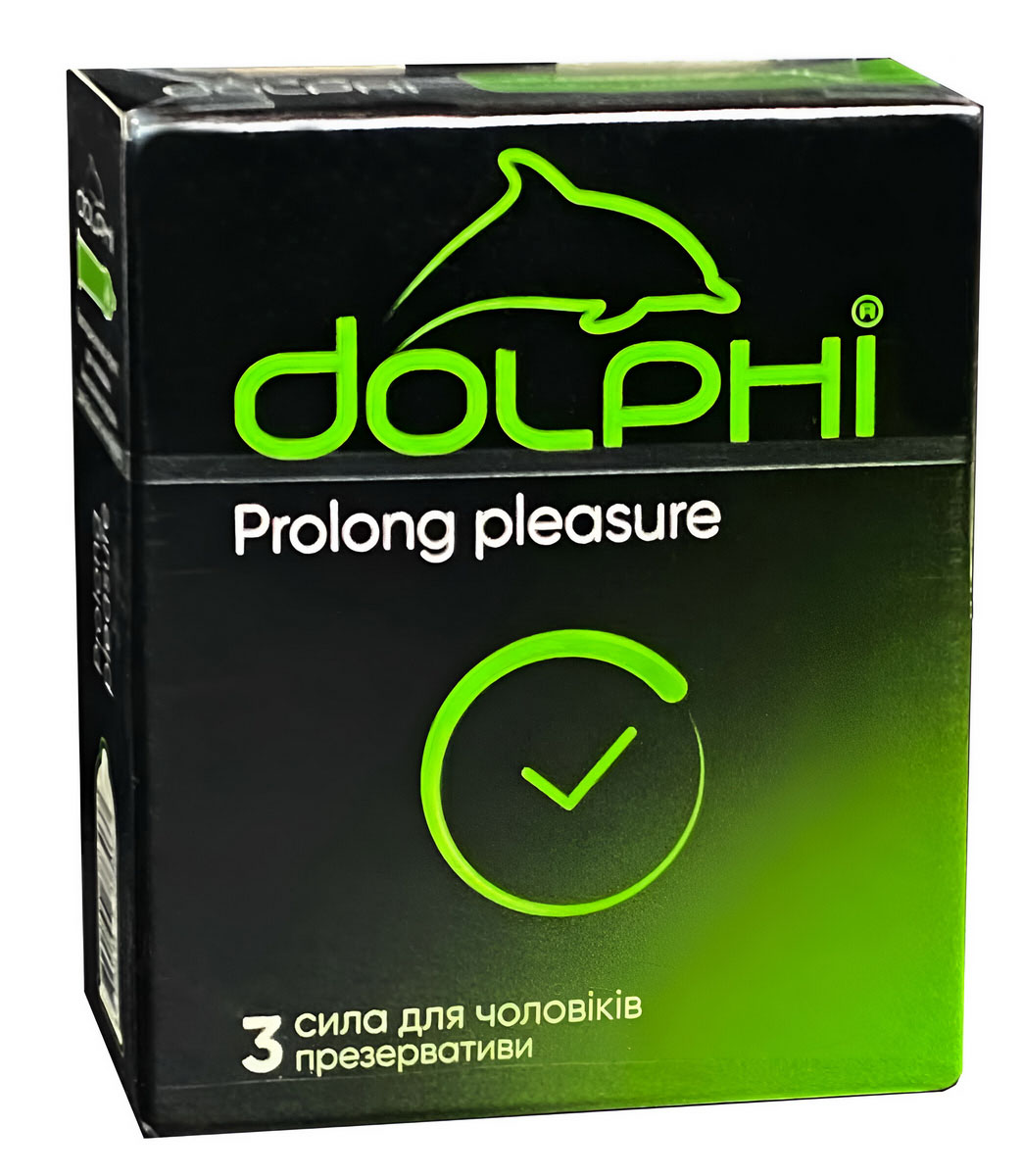 Чёрные коробки Dolphi с разноцветными акцентами, надписи Prolong, Sensitive, Classic, XXL, 12 презервативов