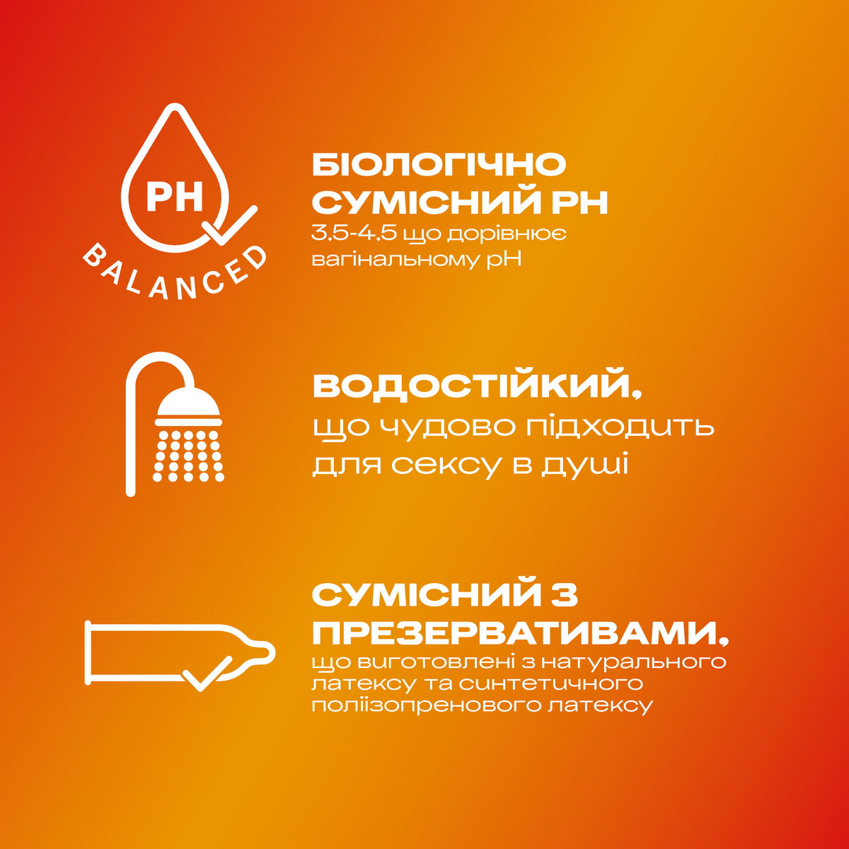 Прозрачный флакон с оранжевым гелем Durex Play Warming 50 мл на белом фоне