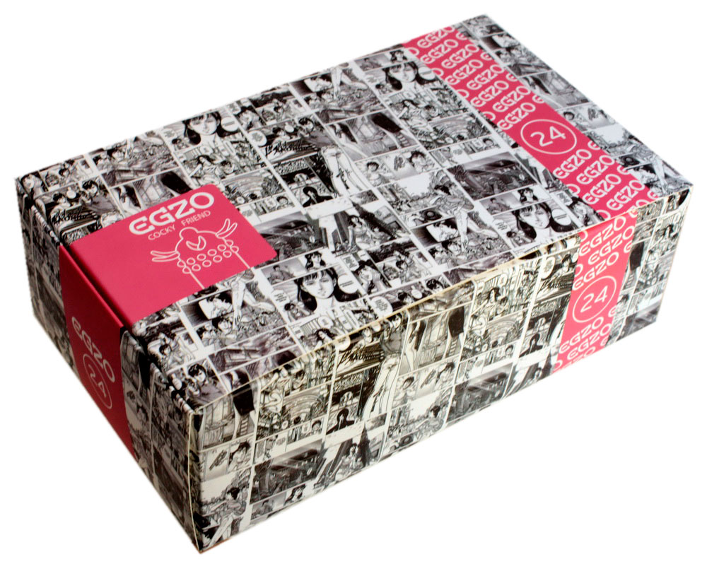 Ярко-розовая упаковка EGZO Uncle Bob с усиками, надпись 1 шт, новый дизайн