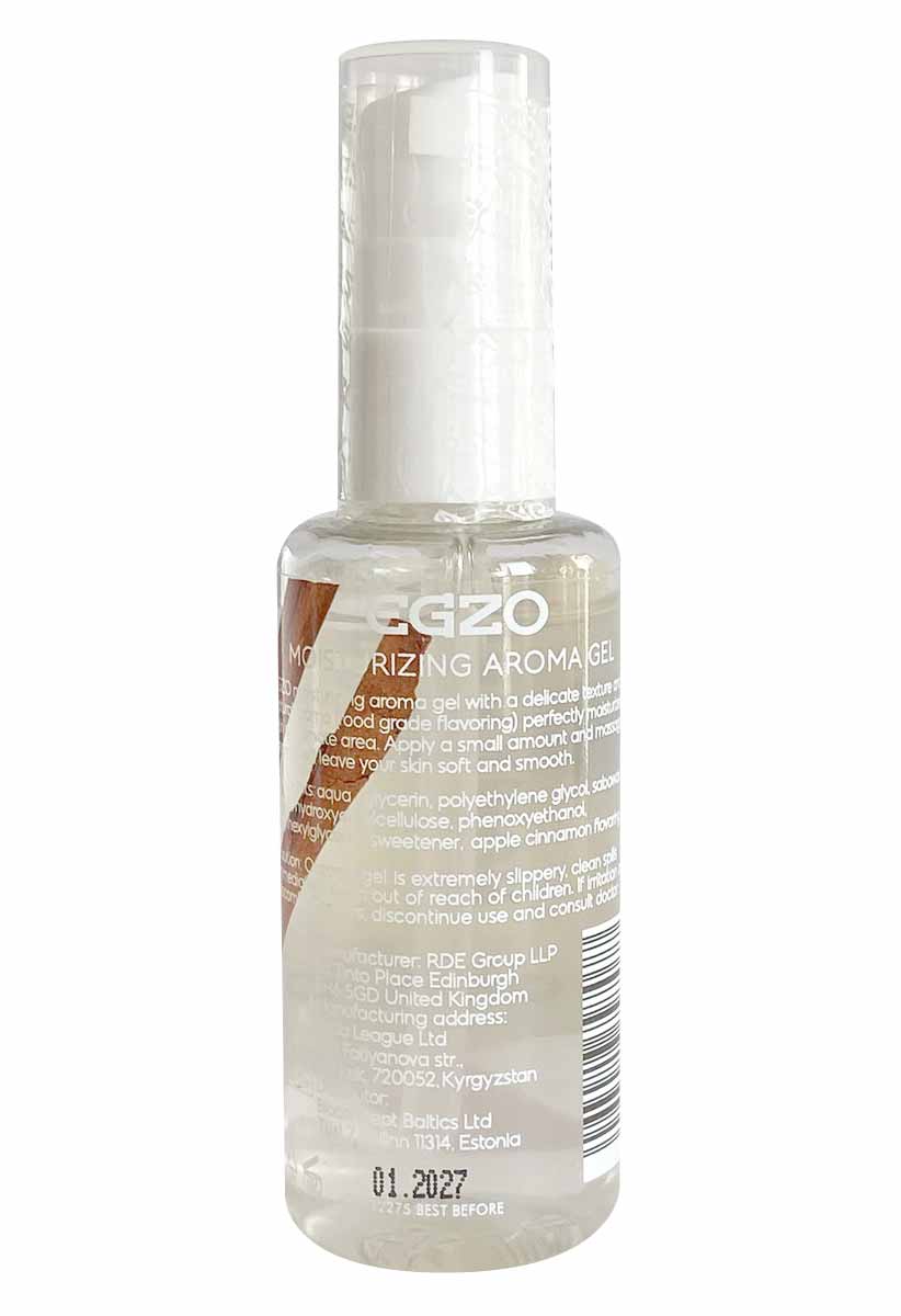 Зеленый флакон EGZO Aroma Gel яблоко и корица 50мл с коричневой крышкой