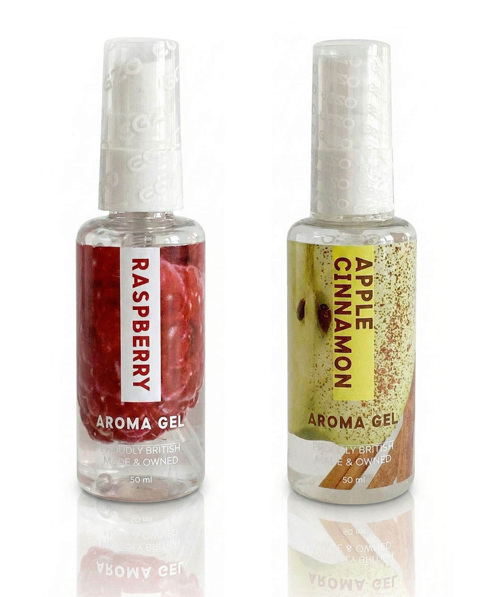 Два прозрачных флакона EGZO с зелёной и малиновой жидкостью, белые крышки, 2*50 мл