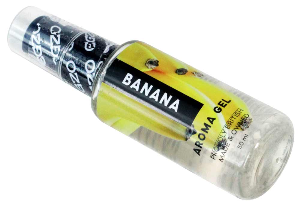 Желтый и красный тюбики EGZO Aroma Gel с клубничным и банановым вкусом, 2 штуки по 50 мл