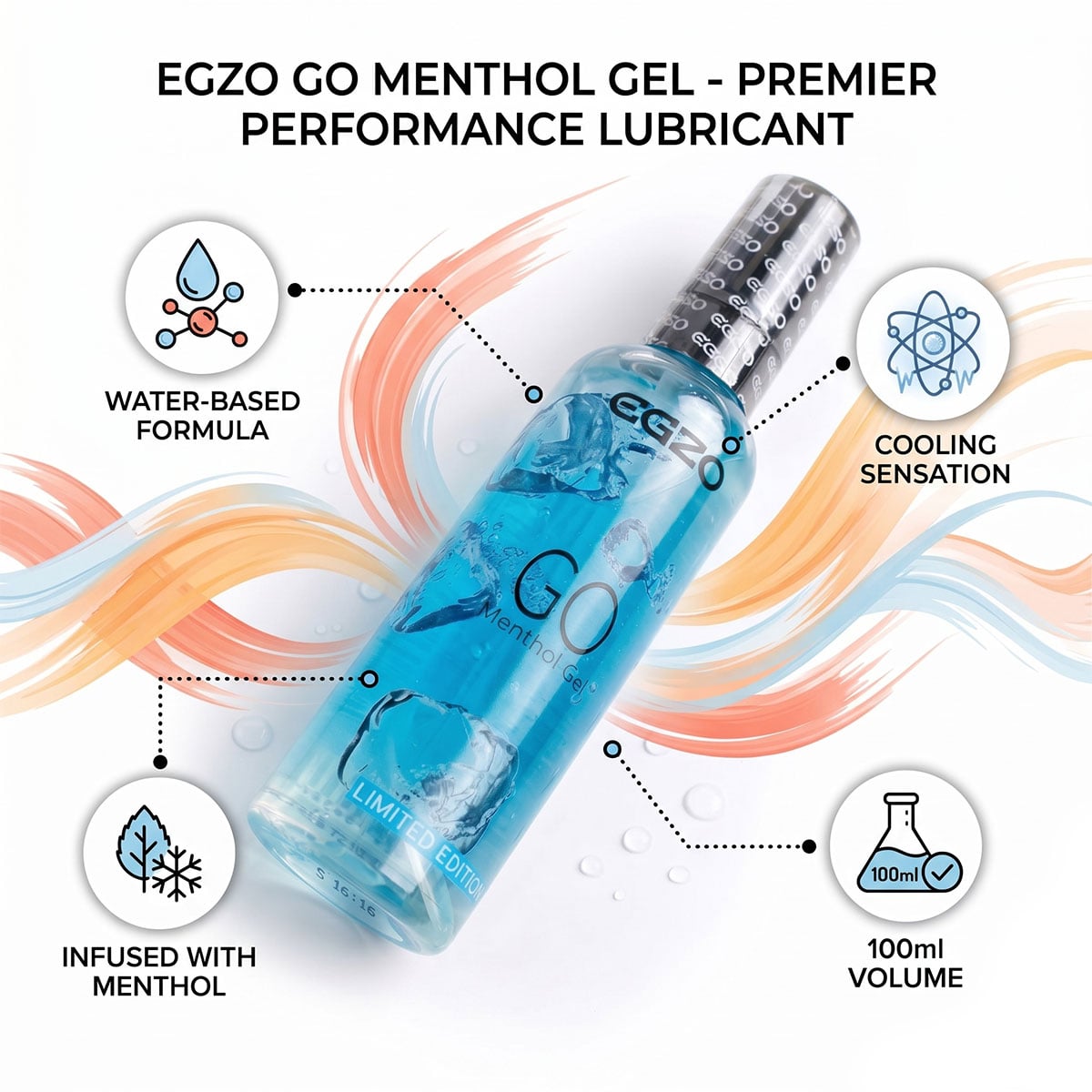 Охлаждающий гель EGZO GO Limited Edition 100мл с еффектом пролонгации - 4