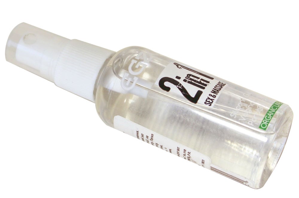 Прозорий флакон з дозатором EGZO WOW 50 мл на білому фоні