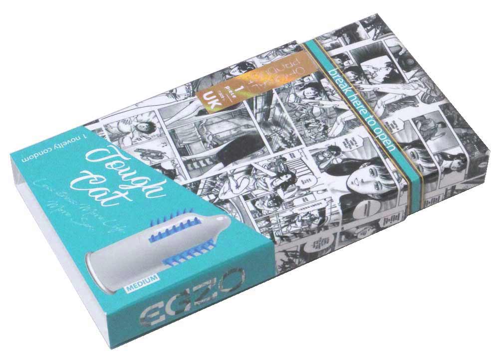 Черная коробка EGZO Tought Cat с изображением кота и надписью 1 шт