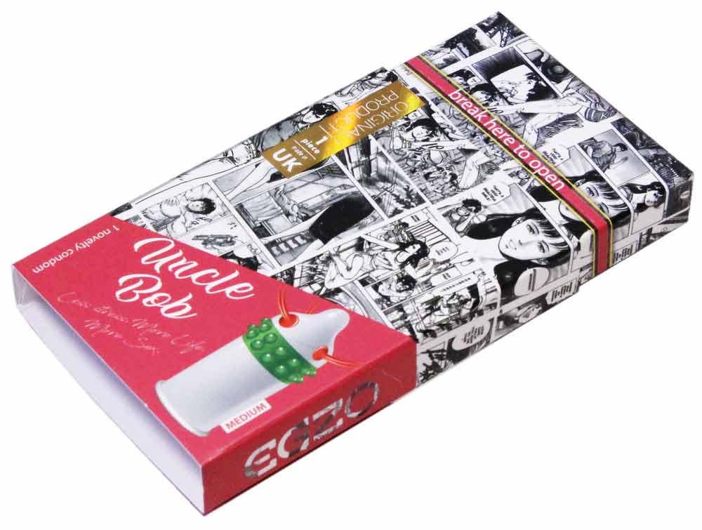 Чёрная упаковка EGZO Uncle Bob с жёлто-оранжевым рисунком и надписью 4 шт