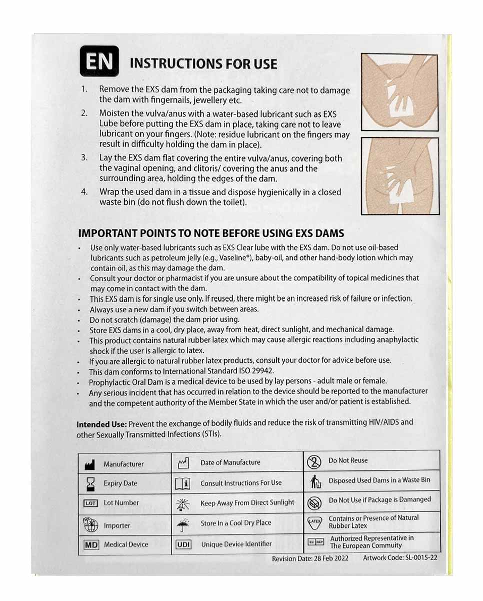 Жовта латексна серветка EXS зі смаком банана на білому фоні, 1 штука