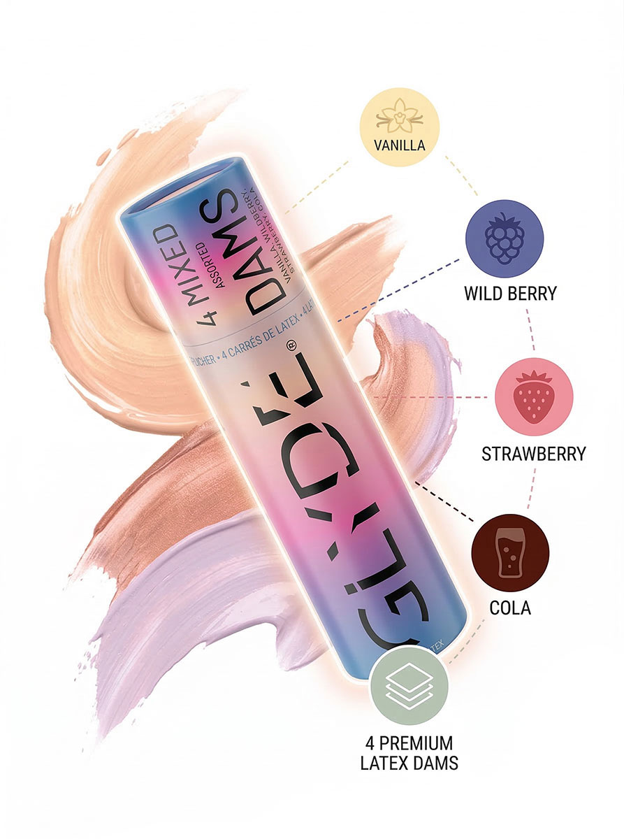 Латексні серветки Oral Dams Glyde Mixed 4шт - 6