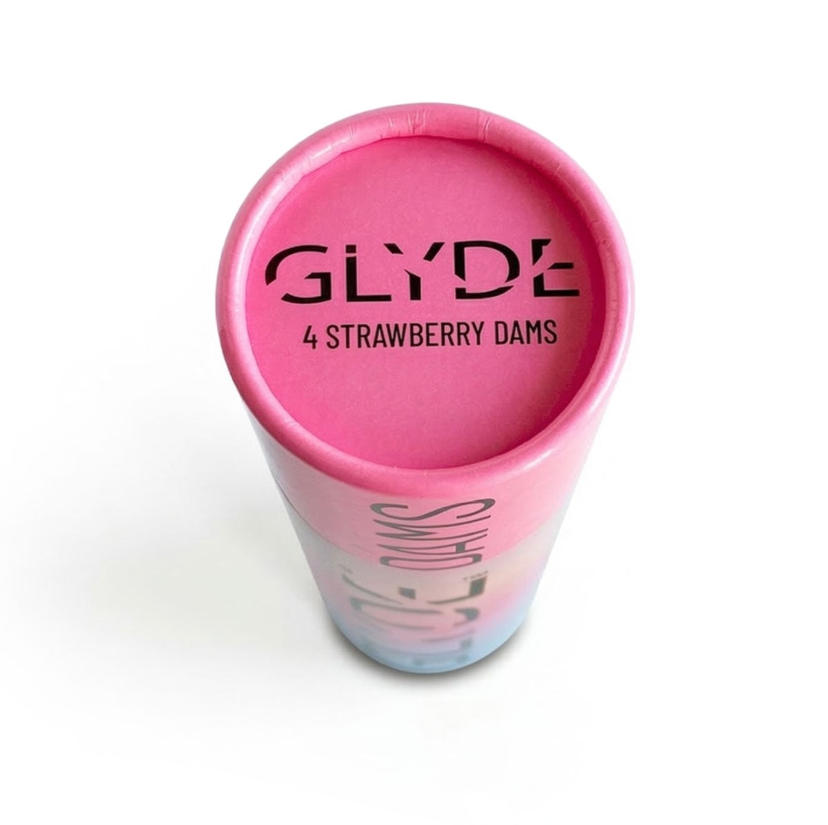 Латексні серветки (Oral Dams) GLYDE Pink Strawberry смак полуниці 4 шт - 5