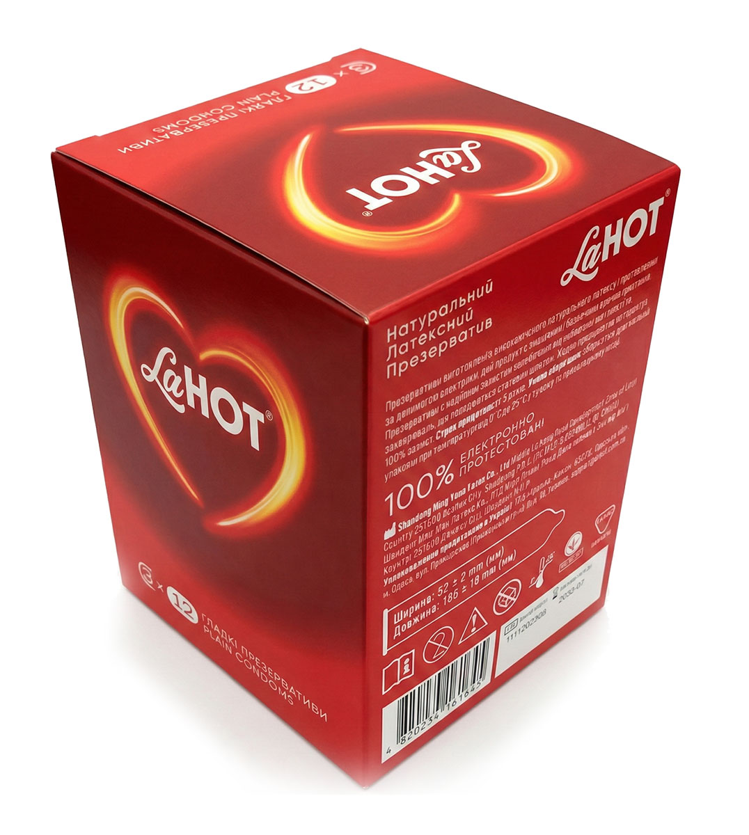 Блок презервативів LaHot гладкі 36шт (12 пачок по 3шт) КОНВЕРТ⚡️Prezervativi.in.ua - 4