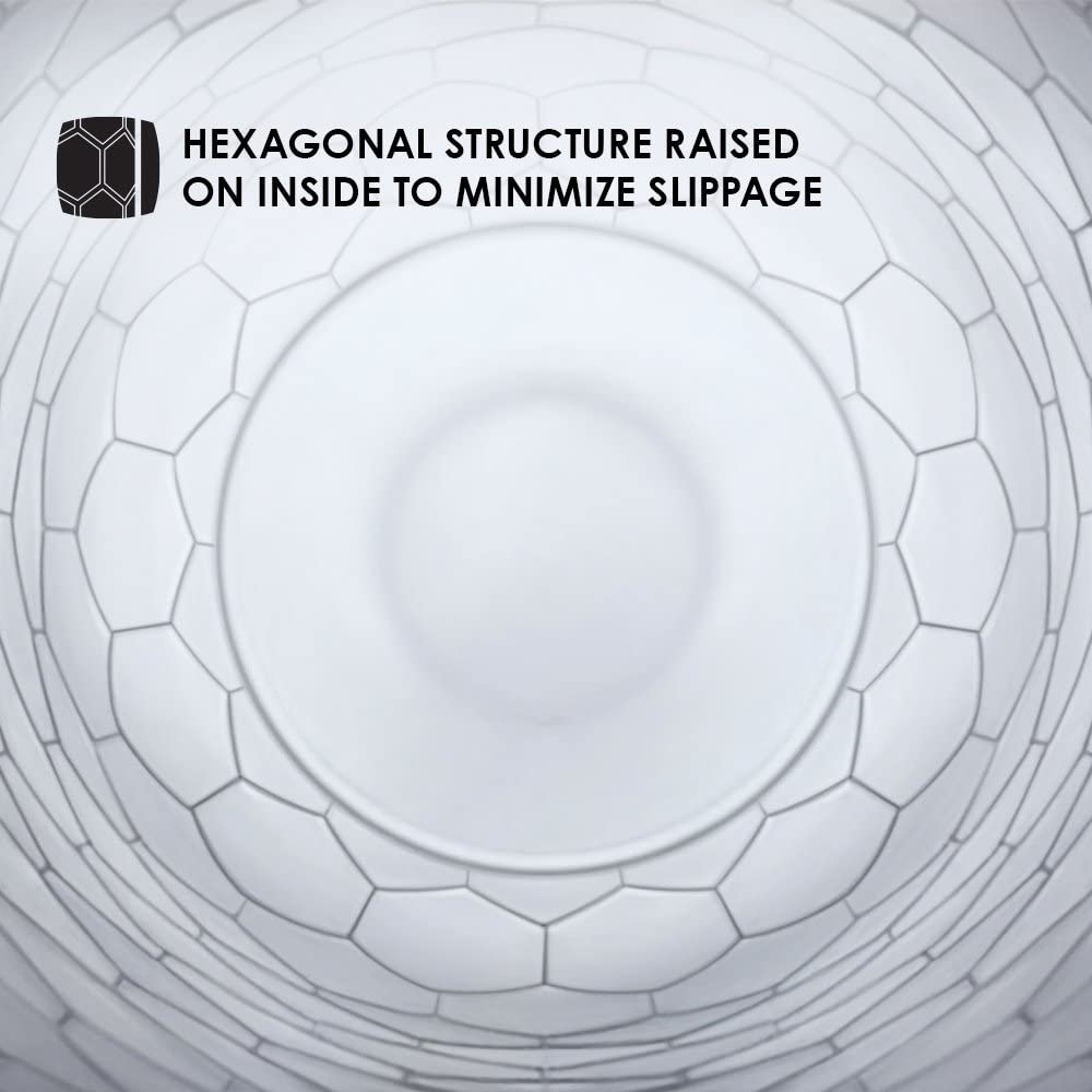 Білий фон, сіра упаковка Lelo HEX Original з жовтим акцентом та маркуванням 36 штук