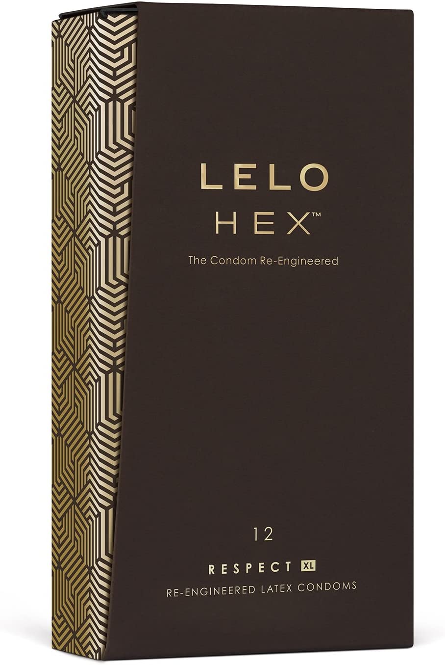 Крупный серебристый шрифт HEX Respect XL на черной упаковке, 12 шт