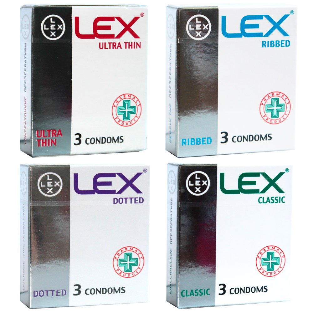 Купити Асорті комплект LEX 12шт (4 пачок по 3 шт).Дешево, безкоштовна ...
