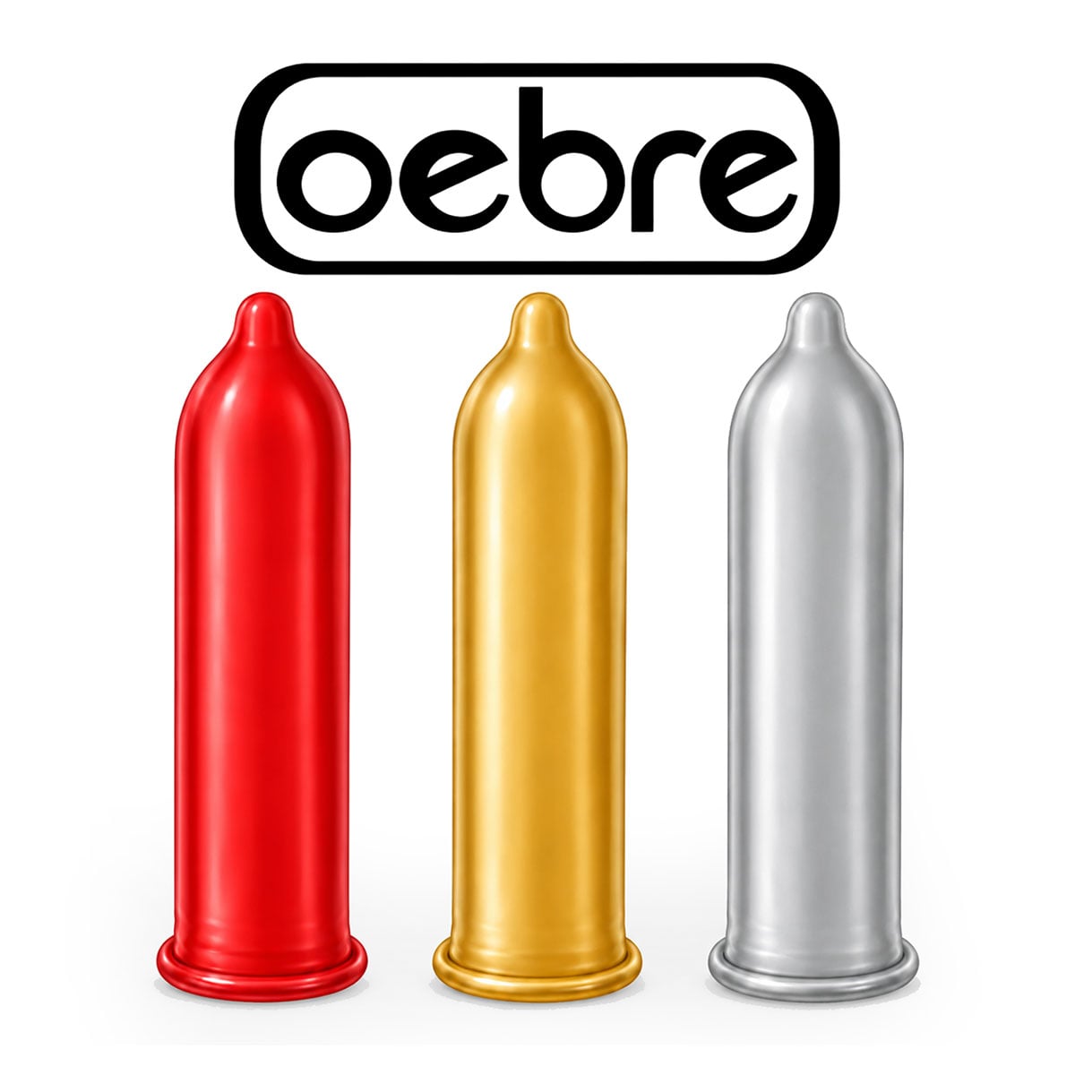 Кольорові презервативи Oebre CLUB у кобочці 3шт⚡️Prezervativi.in.ua - 3