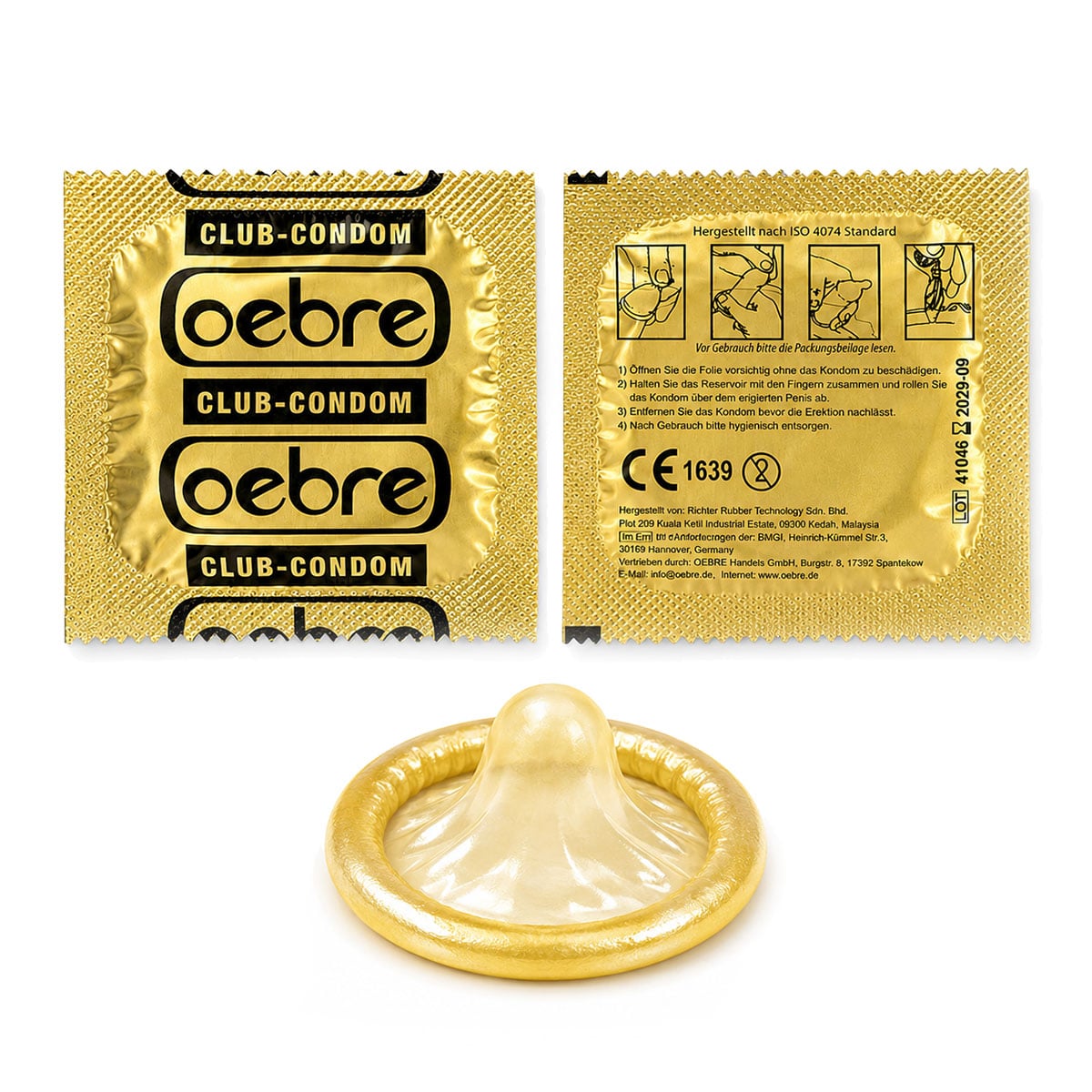 Кольорові презервативи Oebre CLUB у кобочці 3шт⚡️Prezervativi.in.ua - 5