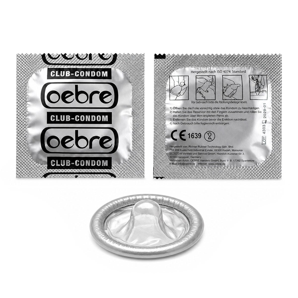Кольорові презервативи Oebre CLUB у кобочці 3шт⚡️Prezervativi.in.ua - 7