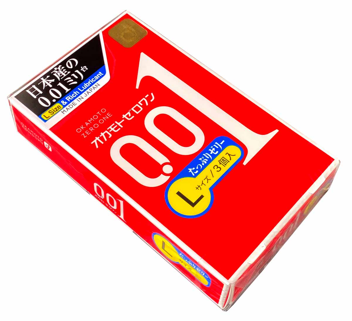 Okamoto Zero One 0.01 Rich Jelly Large (3шт) поліуретанові - 3