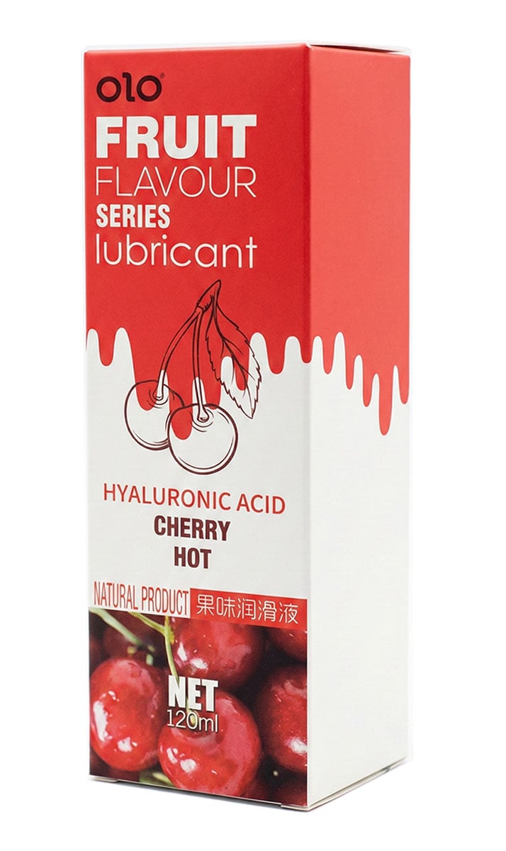 Лубрикант OLO Fruit flavour Cherry hot 120мл смак вишні⚡️Prezervativi.in.ua - 4