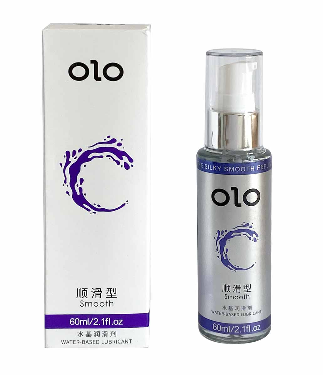 Фіолетова косметичка з двома тюбиками лубриканта OLO та фіолетовим кільцем