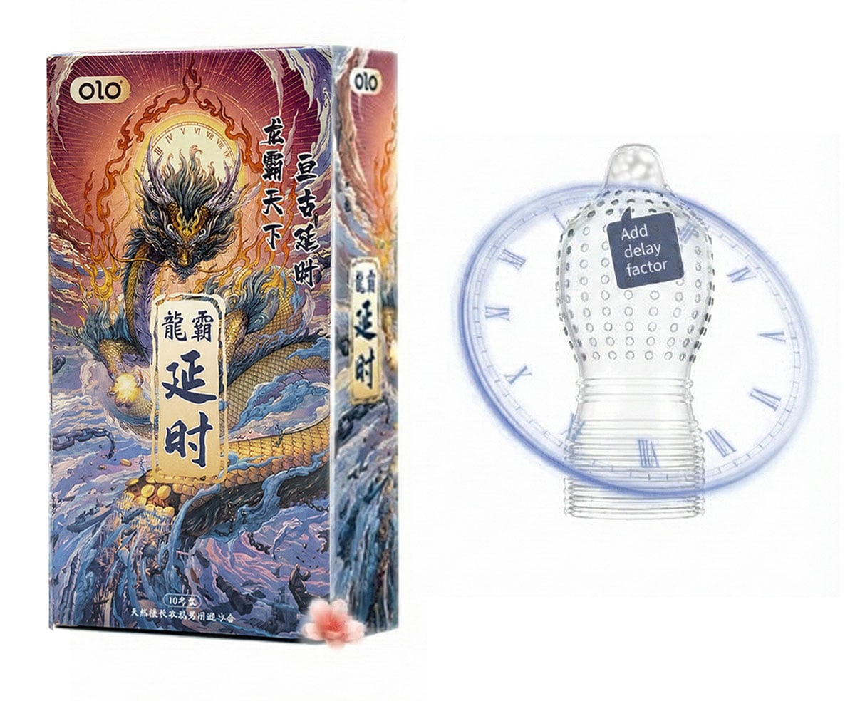 Чорна коробка з написом OLO OVERLORD, позначкою 10 шт і піктограмами крапок та ребер