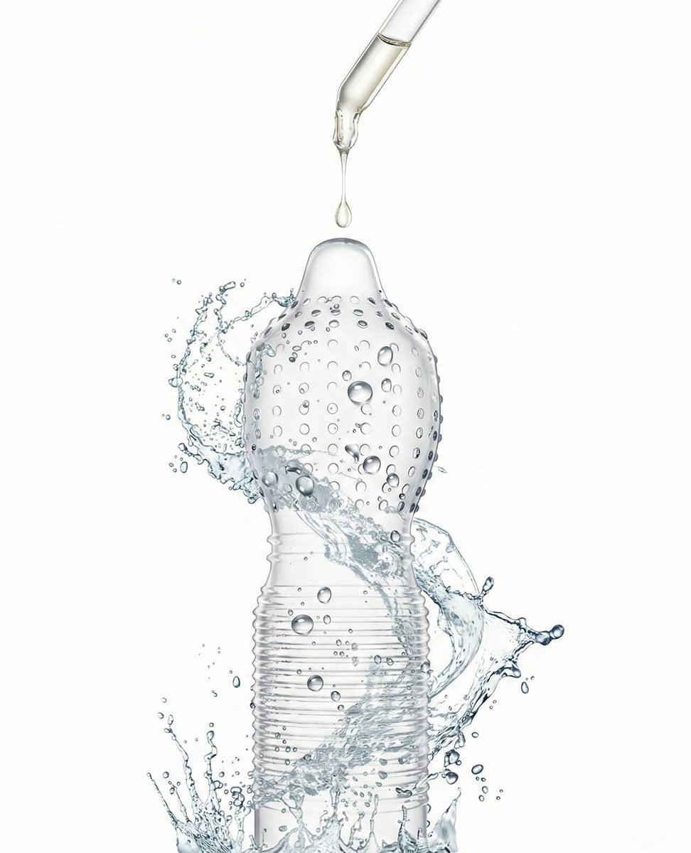 Чорна упаковка Olo OVERLORD з синіми та білими написами, 10 презервативів, пролонгуючі