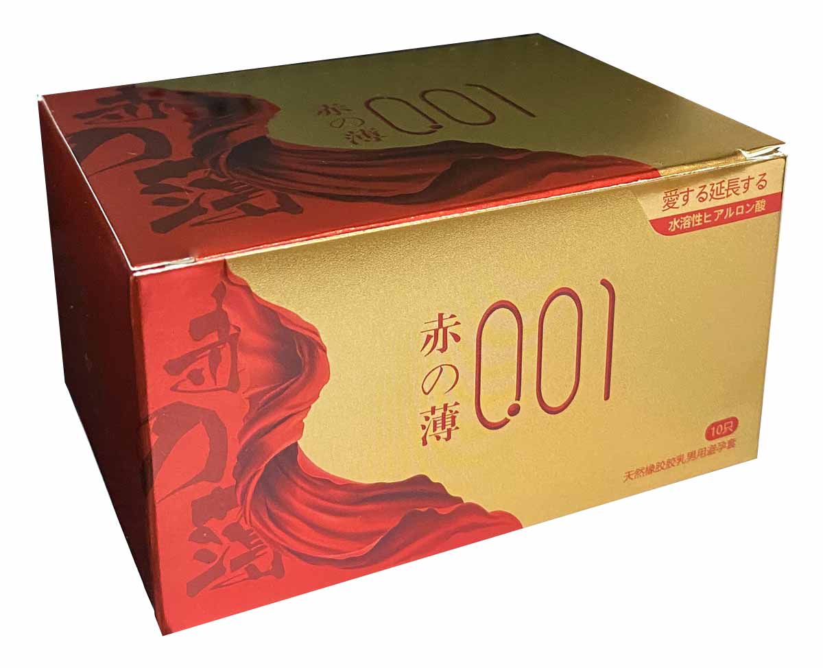 Черная коробка с золотой и красной полосой, надпись Olo RedGold 10 шт, продлевающая смазка