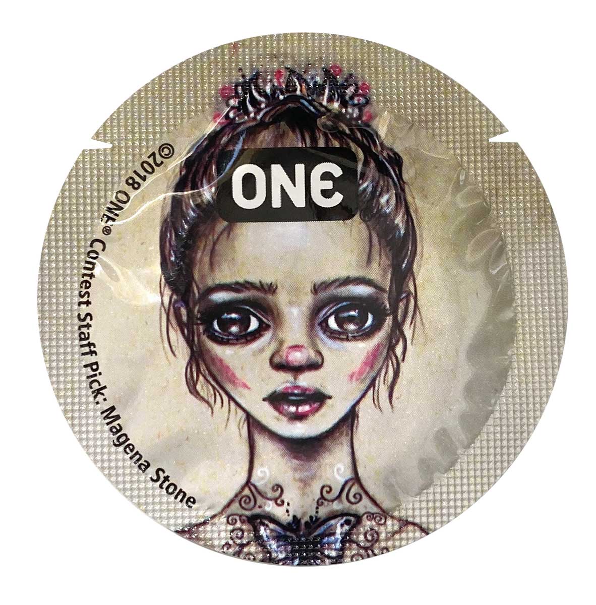 Синя кругла упаковка з написом ONE Classic Select, 1 шт, класичний тип