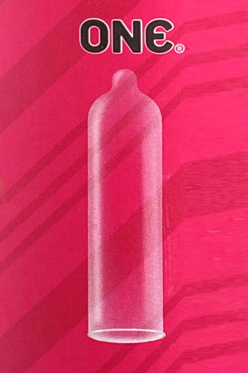 Яскрава коробка ONE Flavor Waves із зображенням фруктів, 6 презервативів, 6 смаків