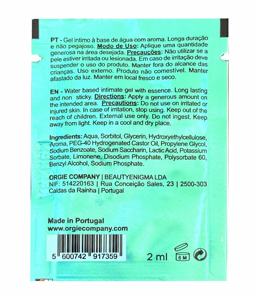 Гель-смазка Orgie Cocktail Strawberry Mojito 2мл - 3