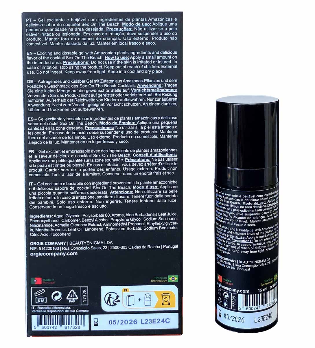 Жидкий вибратор Orgie DualVibe Kissable 15мл - 4