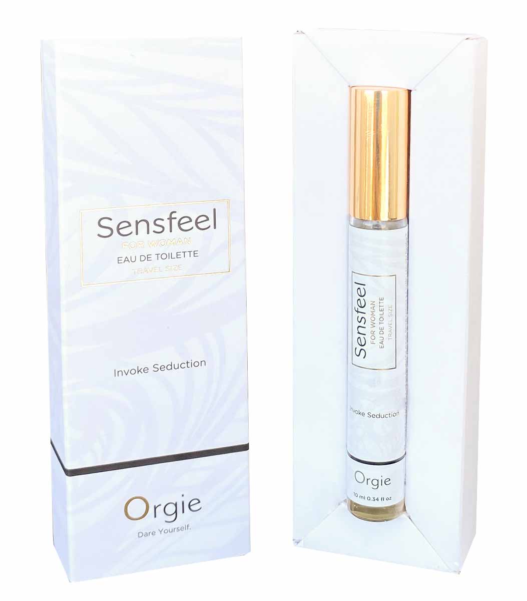 Чорний флакон з золотистим ковпачком Orgie SENSFEEL для жінок 10 мл